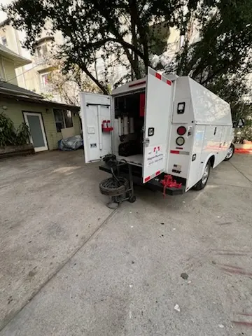 Magnet Plumbing service vehicle on-site for Faucet Repair in Mountain Lake Colony